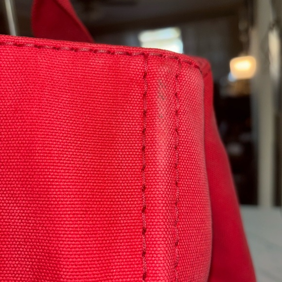 Prada Red Canapa Large Tote Bag - Picture 13 of 13